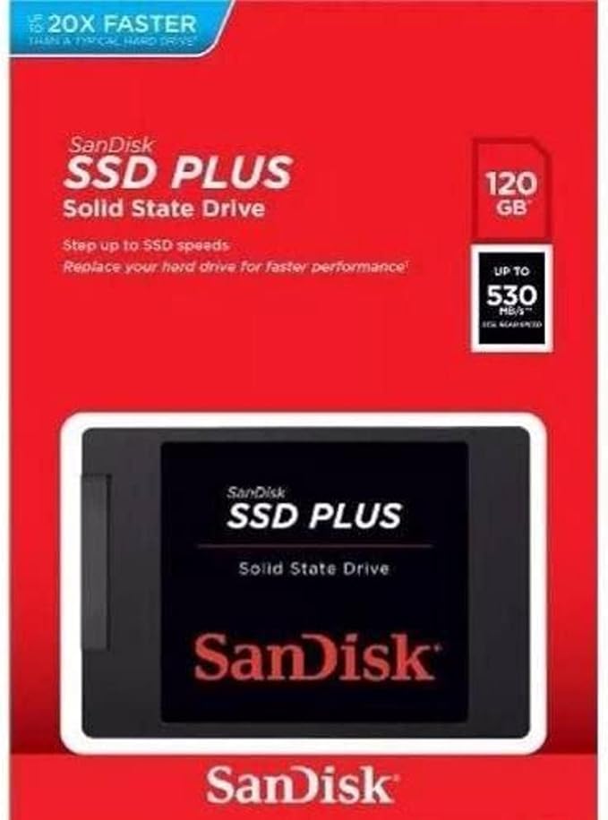 SanDisk SDSSDA-120G-G26 SSD Plus 120GB Solid State Drive — main product image