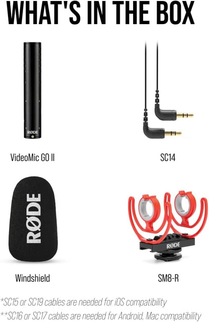 Rode VMGOII VideoMic GO II Lightweight On-Camera Microphone