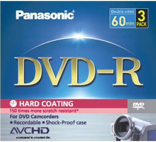 Panasonic LM-RF60V3 8CM DVD-R Double Sided 3-Pack