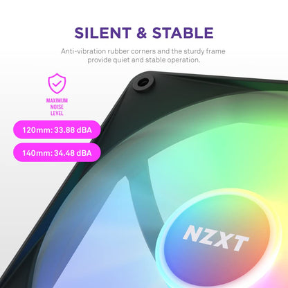 NZXT RF-C12TF-B1 F120 RGB Core 120mm Fan 3-Pack