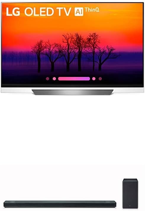 LG OLED55E8PUA 55" 4K OLED TV Dolby Atmos Soundbar Bundle