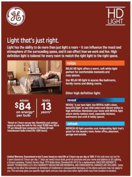GE 93121729 8-Pack Dimmable Soft White LED Bulbs