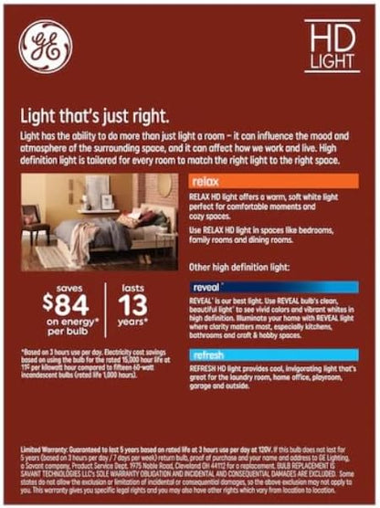 GE 93121729 8-Pack Dimmable Soft White LED Bulbs