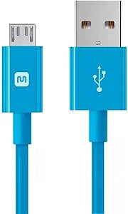 Monoprice 113924 USB Type-A to Micro-B Cable 3ft Blue