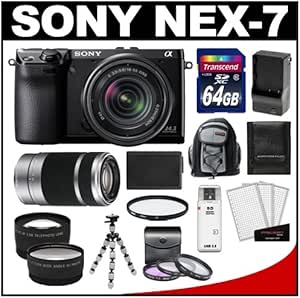 Sony Alpha NEX-7 Camera with 18-55mm & 55-210mm Lenses Kit