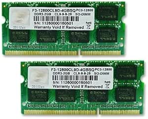 G.Skill 4711148597333 4GB DDR3 PC3-12800 CL9 SQ Series Dual Channel Kit