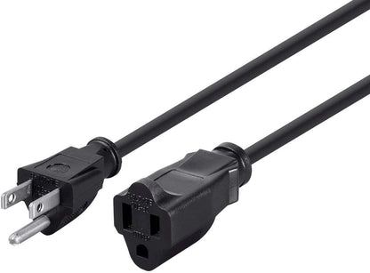 Monoprice 105298: 3ft 3-Prong Extension Cord, Black