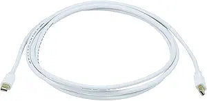 Monoprice 105991 6ft Mini DisplayPort Cable White — main product image