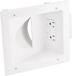 Monoprice 108476 Recessed Low Voltage Media Plate — main product image