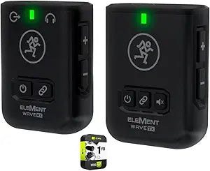 Mackie E9MKIEELWVLA Element Wave LAV Wireless Microphone System Bundle