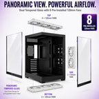 Evounic Micro-ATX Mini-Tower Gaming Case with 650W PSU