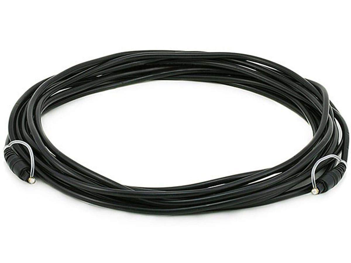 Monoprice 102668 S/PDIF Toslink Digital Optical Audio Cable 25ft