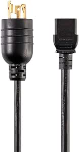 Monoprice 140099 6ft Extension Cord NEMA L6-20P to C19