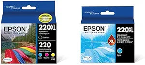 Epson T220 DURABrite High Capacity Ink Cartridge Combo