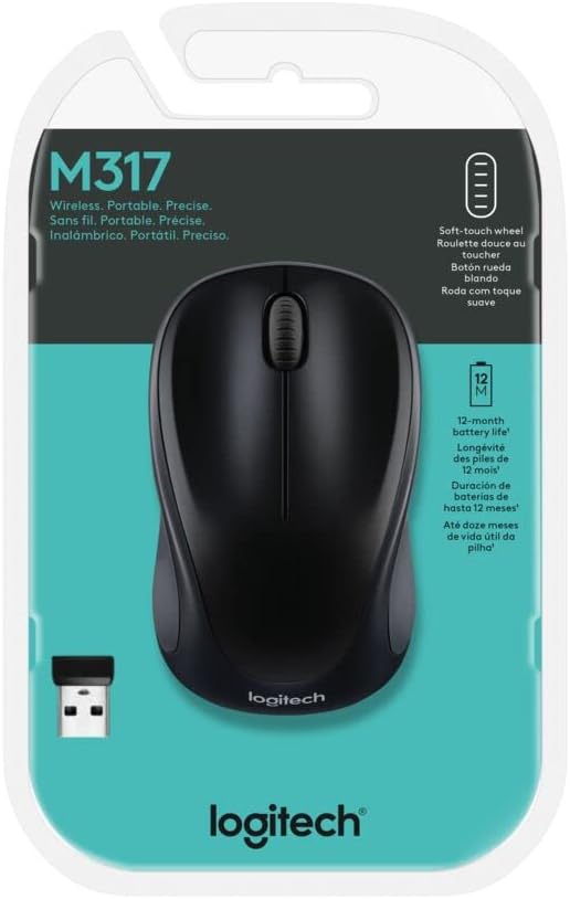 Logitech 910-003416 M317 Wireless Mouse - Black
