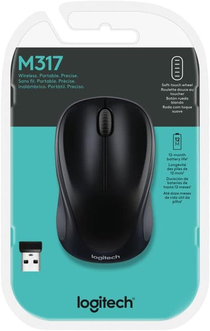 Logitech 910-003416 M317 Wireless Mouse - Black