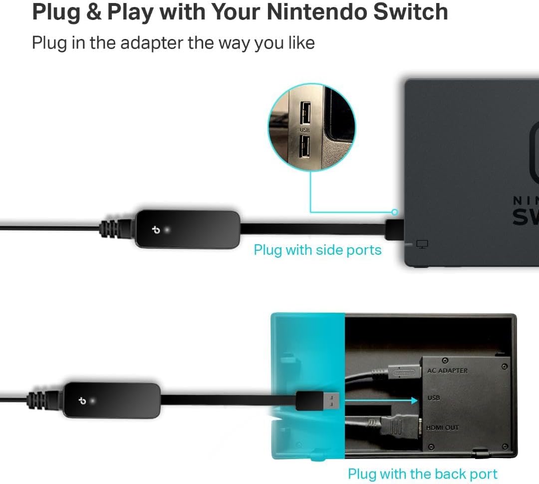 TP-Link UE306 USB 3.0 to Gigabit Ethernet Adapter for Nintendo Switch