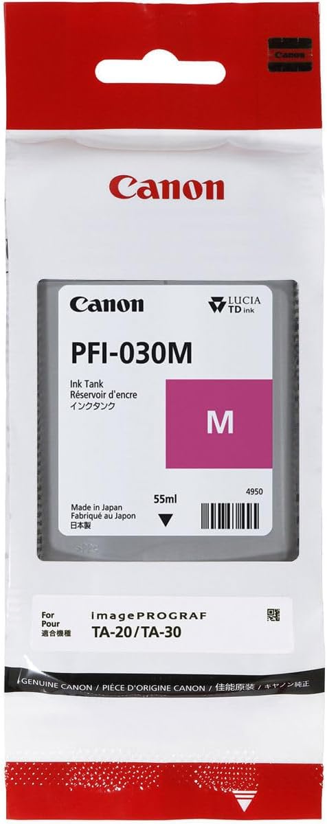 Canon PFI-030 Ink Tank Kit - Matte Black, Black, Magenta, Cyan, Yellow
