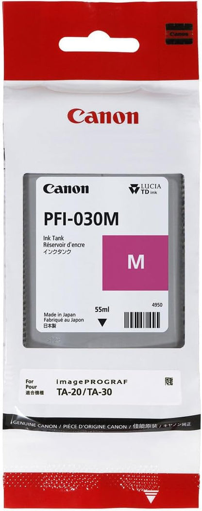 Canon PFI-030 Ink Tank Kit - Matte Black, Black, Magenta, Cyan, Yellow