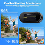 CAMWORLD 4K Mini Body Camera with Magnetic Mount