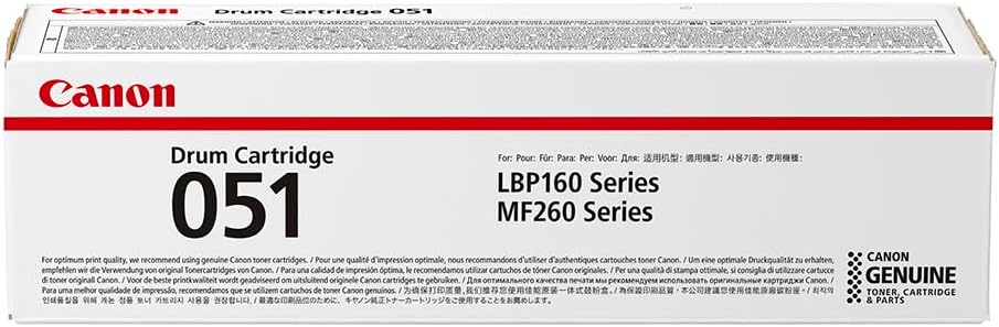 Canon Drum 051 Black Genuine ImageClass Laser Printer Cartridge