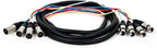Monoprice 108765 4-Channel XLR Male to Female Snake Cable - 10ft