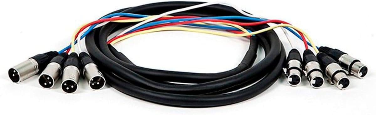 Monoprice 108765 4-Channel XLR Male to Female Snake Cable - 10ft