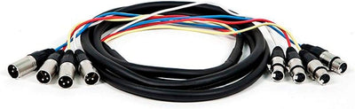 Monoprice 108765 4-Channel XLR Male to Female Snake Cable - 10ft