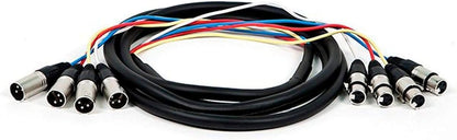 Monoprice 108765 4-Channel XLR Male to Female Snake Cable - 10ft