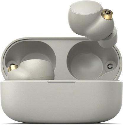 Sony WF1000XM4 SM Wireless Noise Cancelling Headphones Silver/Gold