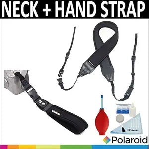 Polaroid Camera/Camcorder Neck & Wrist Strap + Cleaning Kit