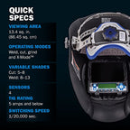 Miller 280045 Digital Infinity Auto-Darkening Welding Helmet