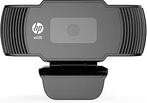 HP W 200: 720p HD Webcam with Microphone