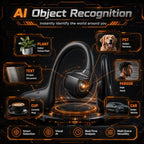 JrnyEote OWS-G206 Open-Ear Bone-Conduction Camera Headphones