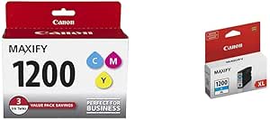 Canon MAXIFY PGI-1200 Ink 3-Color & Magenta XL