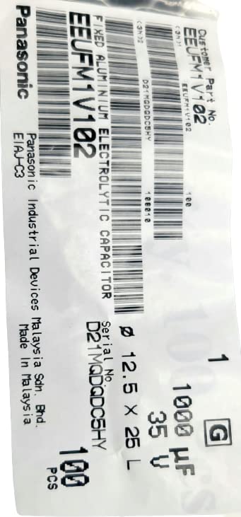 Panasonic FM Series 35V 1000uf - Low Impedance Capacitors (6-Pack)