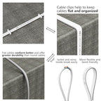 Jadaol Flat Cat 6 Ethernet Cable with Cable Clips