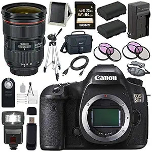 Canon EOS 5DS DSLR EF 24-70mm Lens Battery Bundle