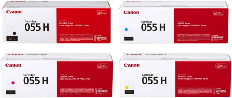 Canon CRG055HYCMYK 055 High Yield Toner Cartridge Set — main product image