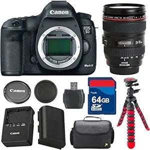 Canon 5D Mark III Full-Frame DSLR 24-105mm Lens