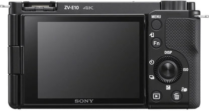 Sony ILCZV-E10L/B ZV-E10 Mirrorless Camera with 16-50mm Lens - Bundle (Renewed)