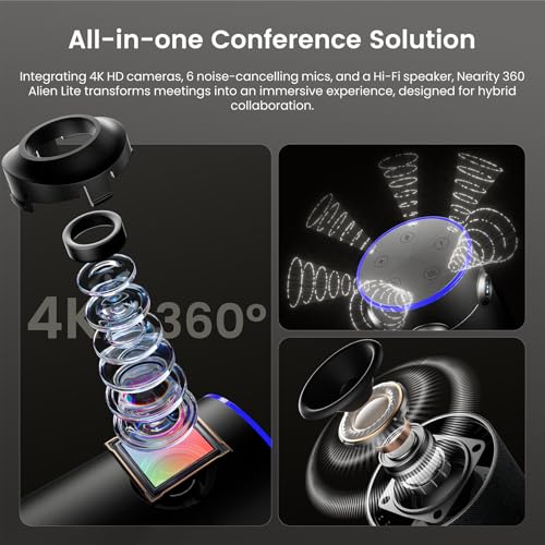 NEARITY 360 Alien Lite 4K 360° Conference Camera — main product image