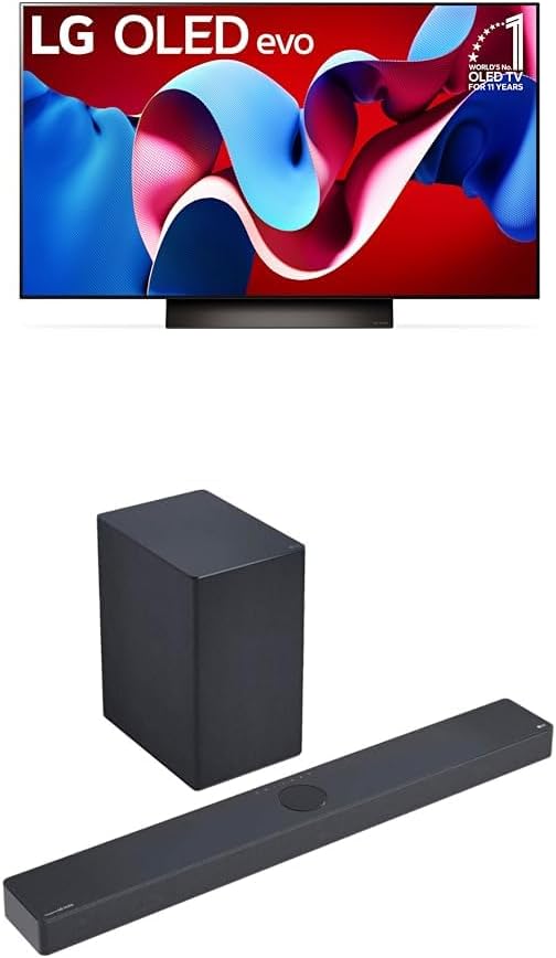 LG OLED83C4PUA 83-Inch C4 Series 4K Smart TV & SC9S Soundbar
