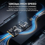 JIAPIKA MCIO 4i PCIe 5.0 Host Slot Expansion Adapter Card