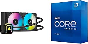 Corsair H100i i7-11700K Elite Capellix Liquid CPU Cooler Bundle — main product image