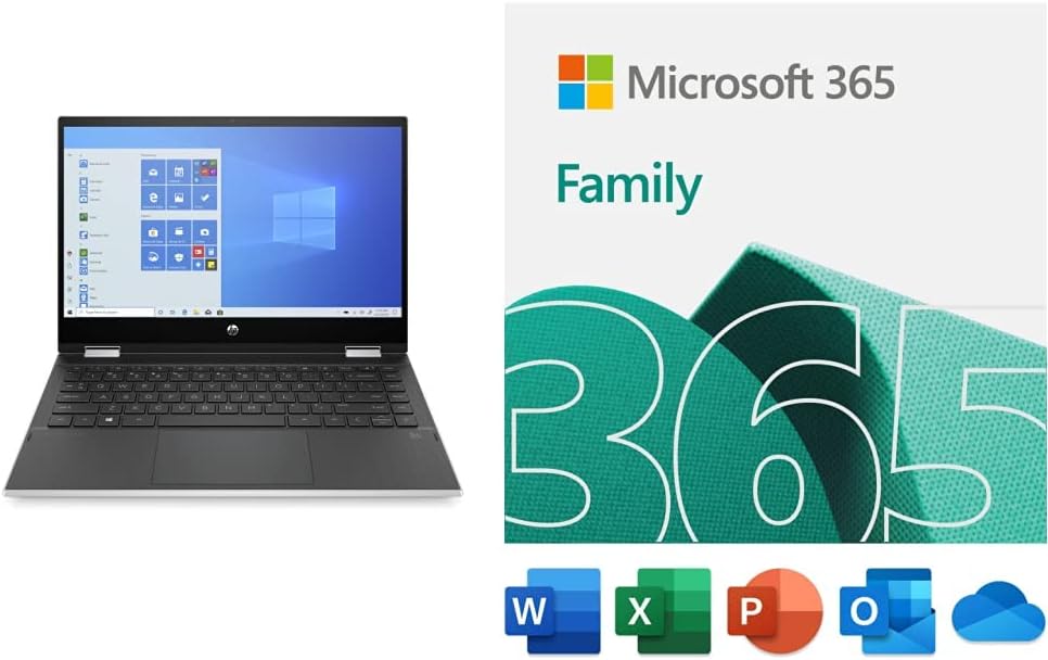 HP Pavilion x360 Intel i5 Convertible Laptop Microsoft 365