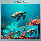 Yifecial 4K Waterproof Underwater Camera, 64MP with 16GB Card