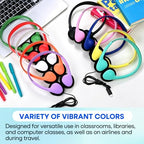 Wensdo HY857C USB-C On-Ear Classroom Headphones, 20-Pack