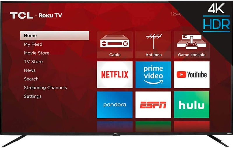 TCL 65S435 65-inch 4-Series 4K UHD HDR Roku Smart TV — main product image