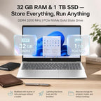 HP 15.6 FHD Touchscreen Laptop with Ryzen 7 and 32GB RAM